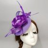 Hats | Women’s Elegant/Vintage Cocktail/Kentucky Derby Flower Fascinators Gray – Girls