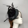 Hats | Women’s Elegant/Vintage Cocktail/Kentucky Derby Flower Fascinators Gray – Girls