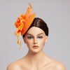 Hats | Women’s Elegant/Vintage Cocktail/Kentucky Derby Flower Fascinators Gray – Girls