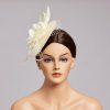 Hats | Women’s Elegant/Vintage Cocktail/Kentucky Derby Flower Fascinators Gray – Girls