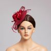 Hats | Women’s Elegant/Vintage Cocktail/Kentucky Derby Flower Fascinators Gray – Girls