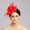 Hats | Women’s Elegant/Vintage Cocktail/Kentucky Derby Flower Fascinators Gray – Girls