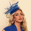 Hats | Women’s Elegant/Vintage Mesh With Flower Cocktail/Kentucky Derby Fascinators With Clip Black – Girls