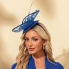 Hats | Women’s Elegant/Vintage Mesh With Flower Cocktail/Kentucky Derby Fascinators With Clip Black – Girls