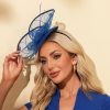 Hats | Women’s Elegant/Vintage Mesh With Flower Cocktail/Kentucky Derby Fascinators With Clip Black – Girls