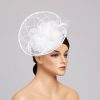 Hats | Women’s Elegant/Vintage Mesh With Flower Cocktail/Kentucky Derby Fascinators With Clip Black – Girls