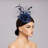 Hats | Women’s Elegant/Vintage Mesh With Flower Cocktail/Kentucky Derby Fascinators With Clip Royal Blue – Girls