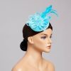 Hats | Women’s Elegant/Vintage Mesh With Flower Cocktail/Kentucky Derby Fascinators With Clip Royal Blue – Girls