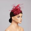 Hats | Women’s Elegant/Vintage Mesh With Flower Cocktail/Kentucky Derby Fascinators With Clip Royal Blue – Girls