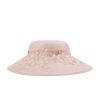 Hats | Women’s Elegant/Wide Brim Flower Sinamay Wedding/Ladies Day Church Hats Pink – Girls