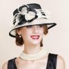 Hats | Women’s Elegant/Wide Brim Sinamay Kentucky Derby Church Hats Blue – Girls