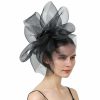 Hats | Women’s Mesh Flower Kentucky Derby Fascinators With Clip Beige – Girls