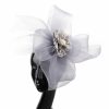 Hats | Women’s Mesh Flower Kentucky Derby Fascinators With Clip Beige – Girls