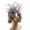 Hats | Women’s Mesh With Bowknot/Faux Feather Kentucky Derby Fascinators With Clip/Headband Gold – Girls