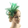 Hats | Women’s Mesh With Bowknot/Faux Feather Kentucky Derby Fascinators With Clip/Headband Gold – Girls