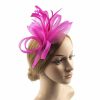 Hats | Women’s Mesh With Bowknot/Faux Feather Kentucky Derby Fascinators With Clip/Headband Gold – Girls