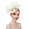 Hats | Women’s Mesh With Bowknot/Faux Feather Kentucky Derby Fascinators With Clip/Headband Pink – Girls