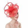 Hats | Women’s Mesh With Bowknot/Faux Feather Kentucky Derby Fascinators With Clip/Headband Pink – Girls