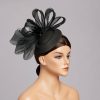 Hats | Women’s Mesh With Bowknot/Faux Feather Kentucky Derby Pillbox Hats/Fascinators With Clip Dark Navy – Girls