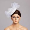 Hats | Women’s Mesh With Bowknot/Faux Feather Kentucky Derby Pillbox Hats/Fascinators With Clip Dark Navy – Girls