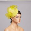 Hats | Women’s Mesh With Bowknot/Faux Feather Kentucky Derby Pillbox Hats/Fascinators With Clip Dark Navy – Girls