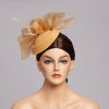 Hats | Women’s Mesh With Bowknot/Faux Feather Kentucky Derby Pillbox Hats/Fascinators With Clip Dark Navy – Girls