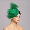 Hats | Women’s Mesh With Bowknot/Faux Feather Kentucky Derby Pillbox Hats/Fascinators With Clip Dark Navy – Girls