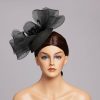 Hats | Women’s Mesh With Bowknot/Faux Feather Kentucky Derby Pillbox Hats/Fascinators With Clip Dark Navy – Girls