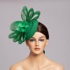 Hats | Women’s Mesh With Bowknot/Faux Feather Kentucky Derby Pillbox Hats/Fascinators With Clip Dark Navy – Girls