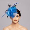 Hats | Women’s Mesh With Faux Feather/Flower Kentucky Derby Fascinators With Clip Beige – Girls