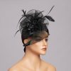 Hats | Women’s Mesh With Faux Feather/Flower Kentucky Derby Fascinators With Clip Beige – Girls