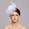 Hats | Women’s Mesh With Faux Feather/Flower Kentucky Derby Fascinators With Clip Beige – Girls