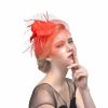 Hats | Women’s Mesh With Faux Feather/Flower Kentucky Derby Fascinators With Clip/Headband Black – Girls