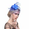 Hats | Women’s Mesh With Faux Feather/Flower Kentucky Derby Fascinators With Clip/Headband Black – Girls