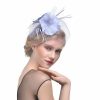 Hats | Women’s Mesh With Faux Feather/Flower Kentucky Derby Fascinators With Clip/Headband Black – Girls