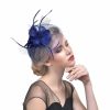 Hats | Women’s Mesh With Faux Feather/Flower Kentucky Derby Fascinators With Clip/Headband Black – Girls