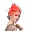 Hats | Women’s Mesh With Faux Feather/Flower Kentucky Derby Fascinators With Clip/Headband Black – Girls