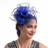 Hats | Women’s Mesh With Faux Feather/Flower Kentucky Derby Fascinators With Clip/Headband Gold – Girls