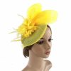 Hats | Women’s Mesh With Faux Feather/Flower Kentucky Derby Fascinators With Clip/Headband Green – Girls