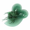 Hats | Women’s Mesh With Faux Feather/Flower Kentucky Derby Fascinators With Clip/Headband Green – Girls