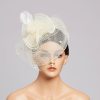 Hats | Women’s Mesh With Faux Feather/Flower/Veil Kentucky Derby Fascinators With Clip Beige – Girls