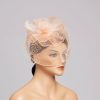 Hats | Women’s Mesh With Faux Feather/Flower/Veil Kentucky Derby Fascinators With Clip Beige – Girls