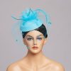 Hats | Women’s Mesh With Faux Feather/Flower/Veil Kentucky Derby Pillbox Hats/Fascinators With Clip Pink – Girls