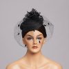 Hats | Women’s Mesh With Faux Feather/Flower/Veil Kentucky Derby Pillbox Hats/Fascinators With Clip Pink – Girls