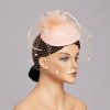 Hats | Women’s Mesh With Faux Feather/Flower/Veil Kentucky Derby Pillbox Hats/Fascinators With Clip Pink – Girls