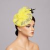 Hats | Women’s Mesh With Faux Feather/Lace Kentucky Derby Fascinators With Clip Green – Girls