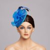 Hats | Women’s Mesh With Faux Feather/Lace Kentucky Derby Fascinators With Clip Green – Girls