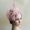 Hats | Women’s Mesh With Faux Feather/Polka Dot Kentucky Derby Fascinators With Clip/Headband Light Pink – Girls