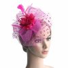 Hats | Women’s Mesh With Faux Feather/Polka Dot Kentucky Derby Fascinators With Clip/Headband Light Pink – Girls