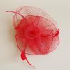 Hats | Women’s Mesh With Faux Feather/Veil Kentucky Derby Fascinators With Clip/Headband Rose – Girls